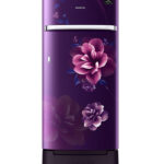 Samsung 198 L Direct Cool Single Door 4 Star Refrigerator with Base Drawer  (Camellia Purple, RR21T2H2XCR/HL)