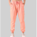 Regular Fit Women Pink Cotton Blend Trousers