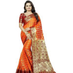 Embellished Kanjivaram Cotton Silk Saree