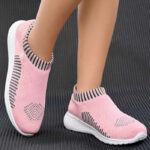Breathable, Walking, Running, Casual,Gym Shoes Walking Shoes For Women  (Pink, Black)