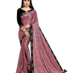 Embellished, Woven, Self Design Fashion Lycra Blend Saree  (Pink)